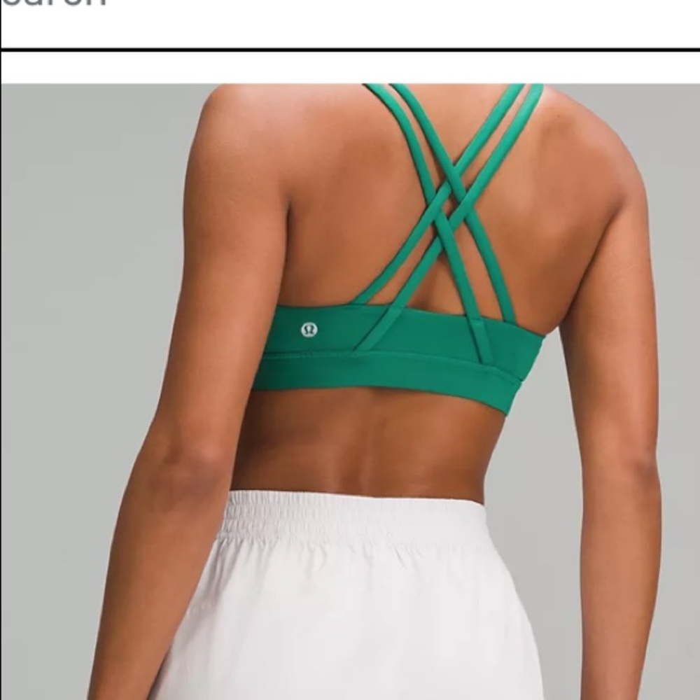 Lululemon Energy Sports Bra Green Size 10 B/C Cups